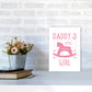 Daddy's Little Girl Rahmen Kunstprint für das Kinderzimmer