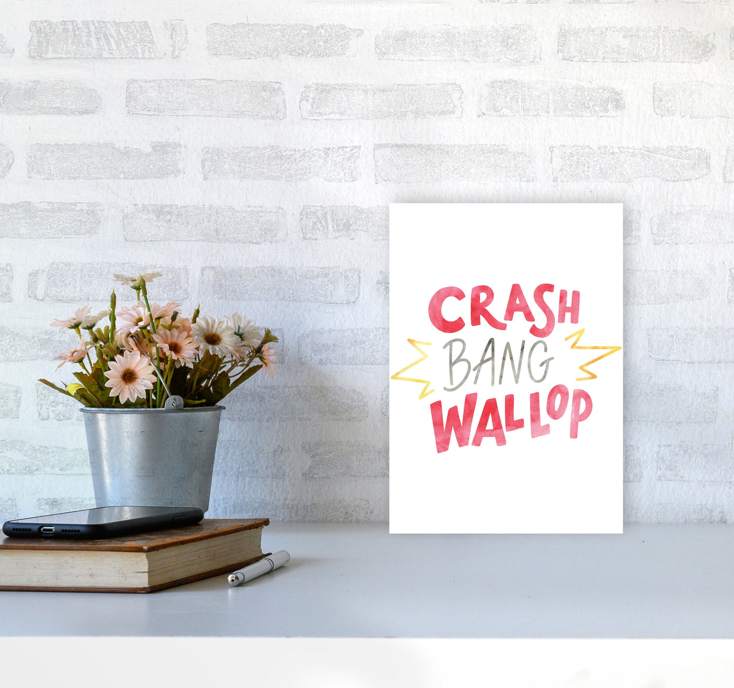 Crash Bang Wallop Aquarell Moderner Druck