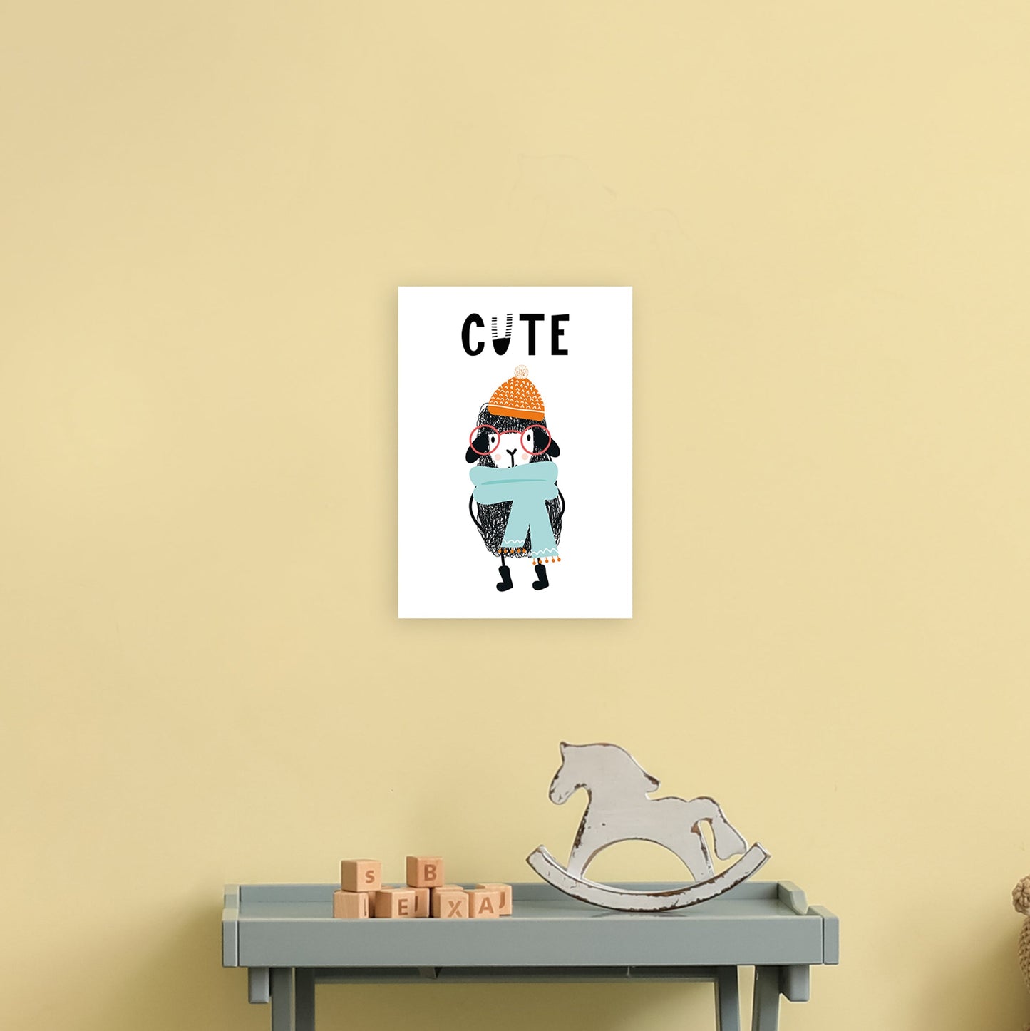 Niedliche Tier Pop Kunst Druck