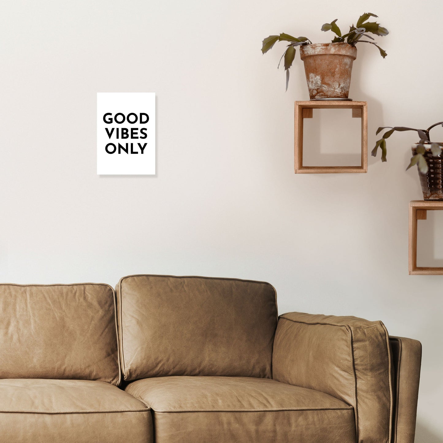 Frendorf | Good Vibes Only Typografie Kunstdruck