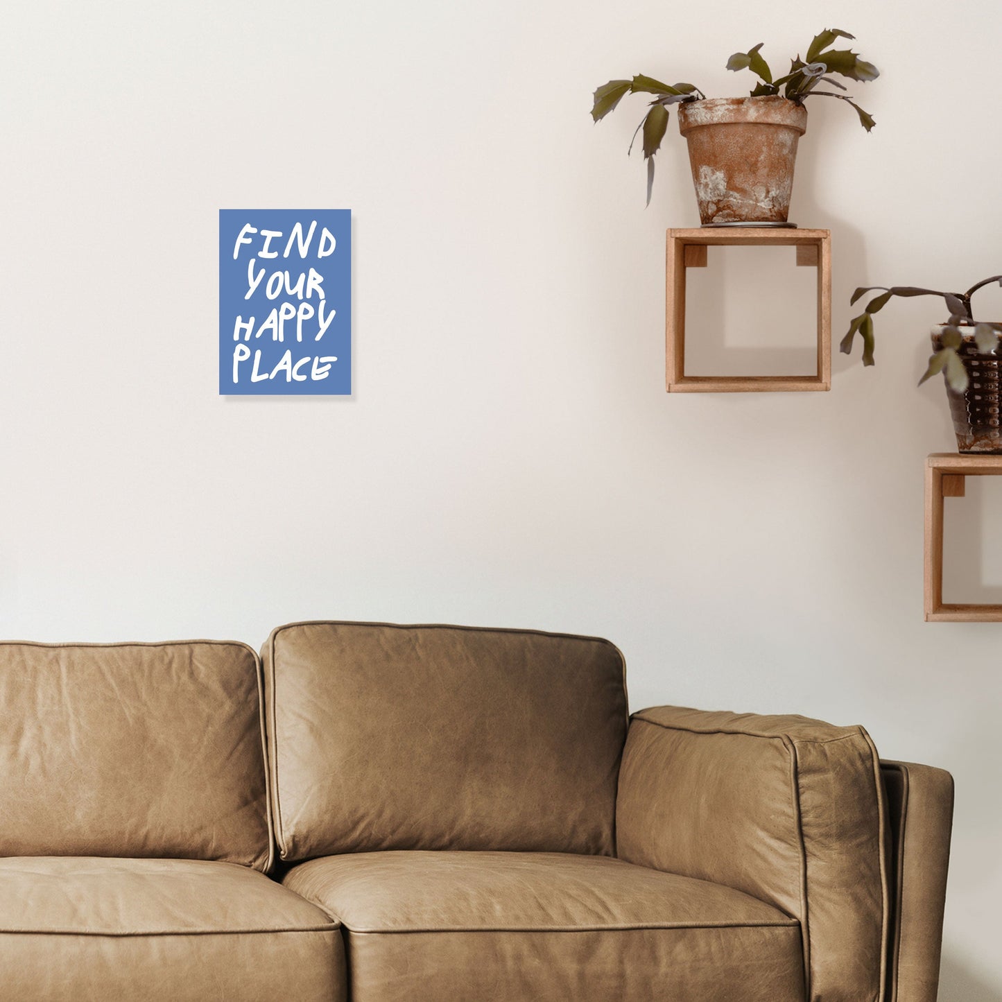 Frendorf | Finde Deinen Glücksort Blaue Kunstdruck