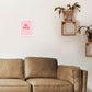 Be Nice Pink Kunstdruck von Pixy Paper