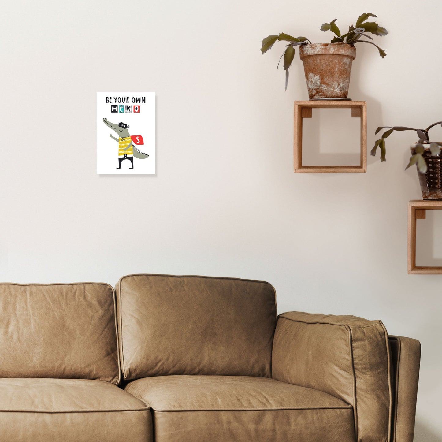 Sei dein eigener Held Gator Kunstdruck von Pixy Paper