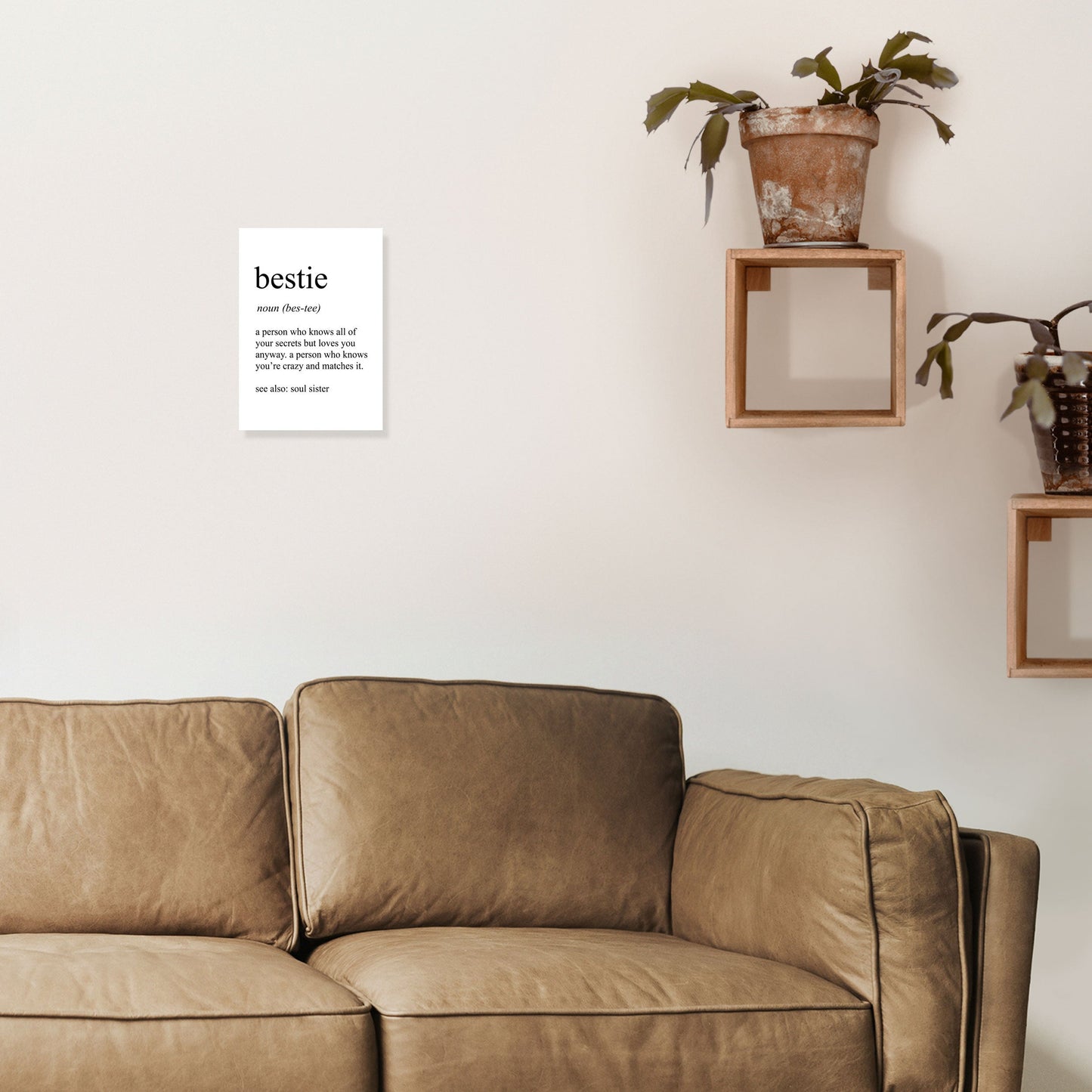 Bestie Definition Kunstdruck von Pixy Paper