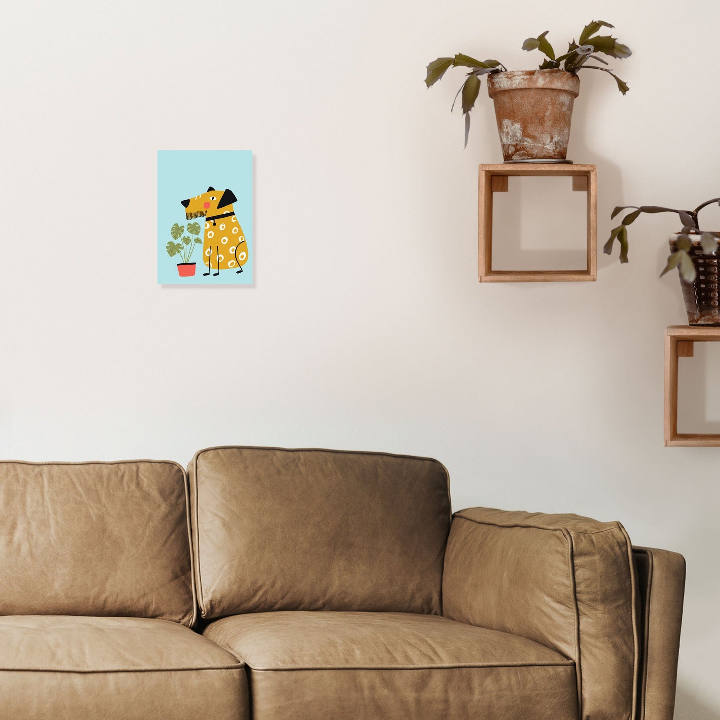 Bearded Dog Kunstdruck von Pixy Paper