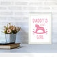 Daddy's Little Girl Rahmen Kunstprint für das Kinderzimmer