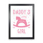 Daddy's Little Girl Rahmen Kunstprint für das Kinderzimmer