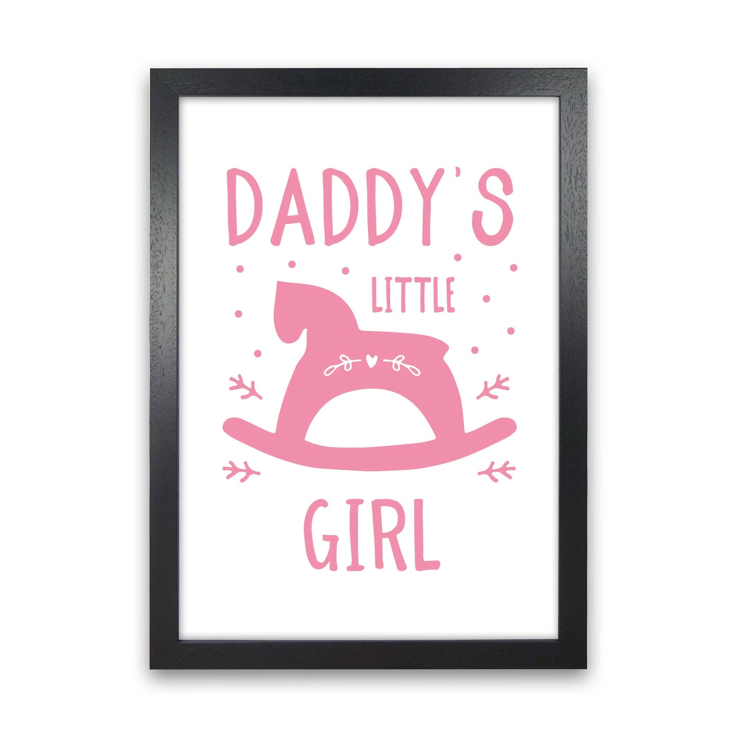 Daddy's Little Girl Rahmen Kunstprint für das Kinderzimmer