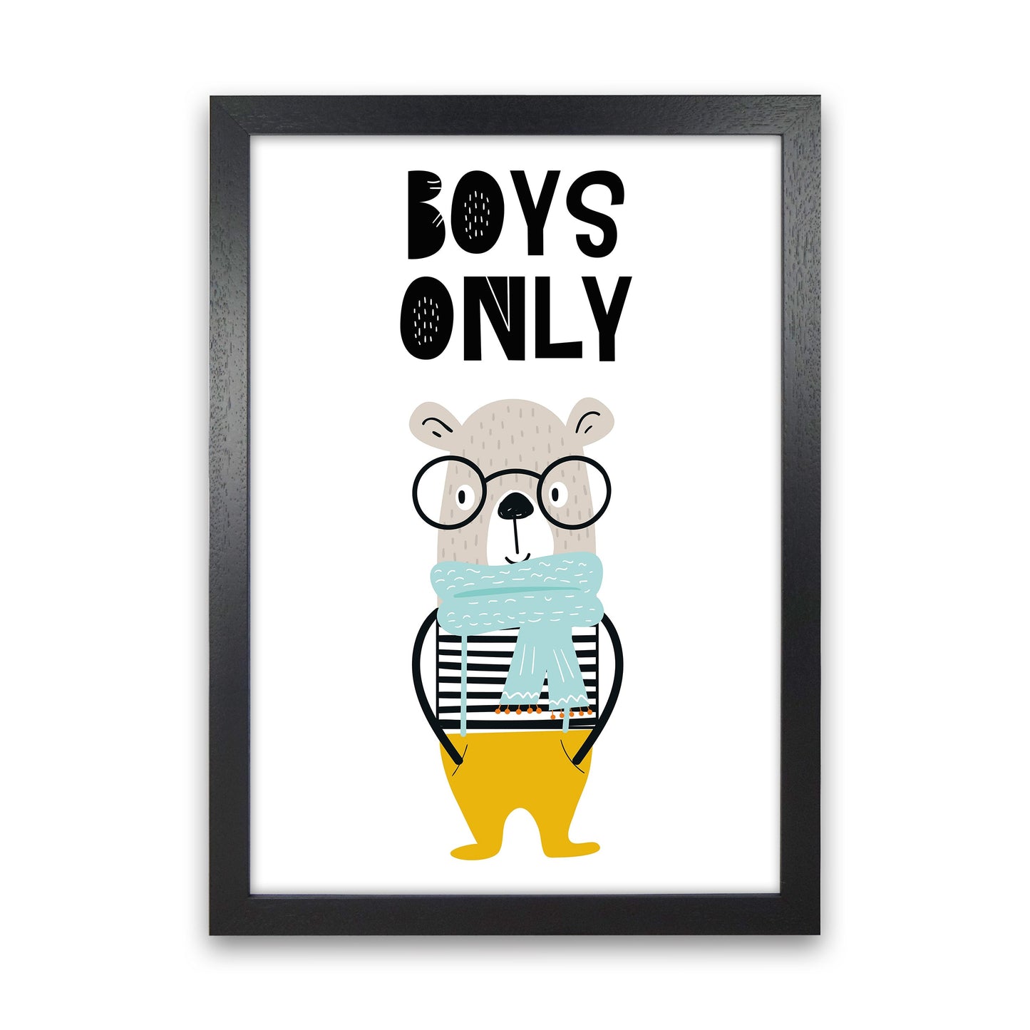 Jungen Nur Tier Pop Art Druck