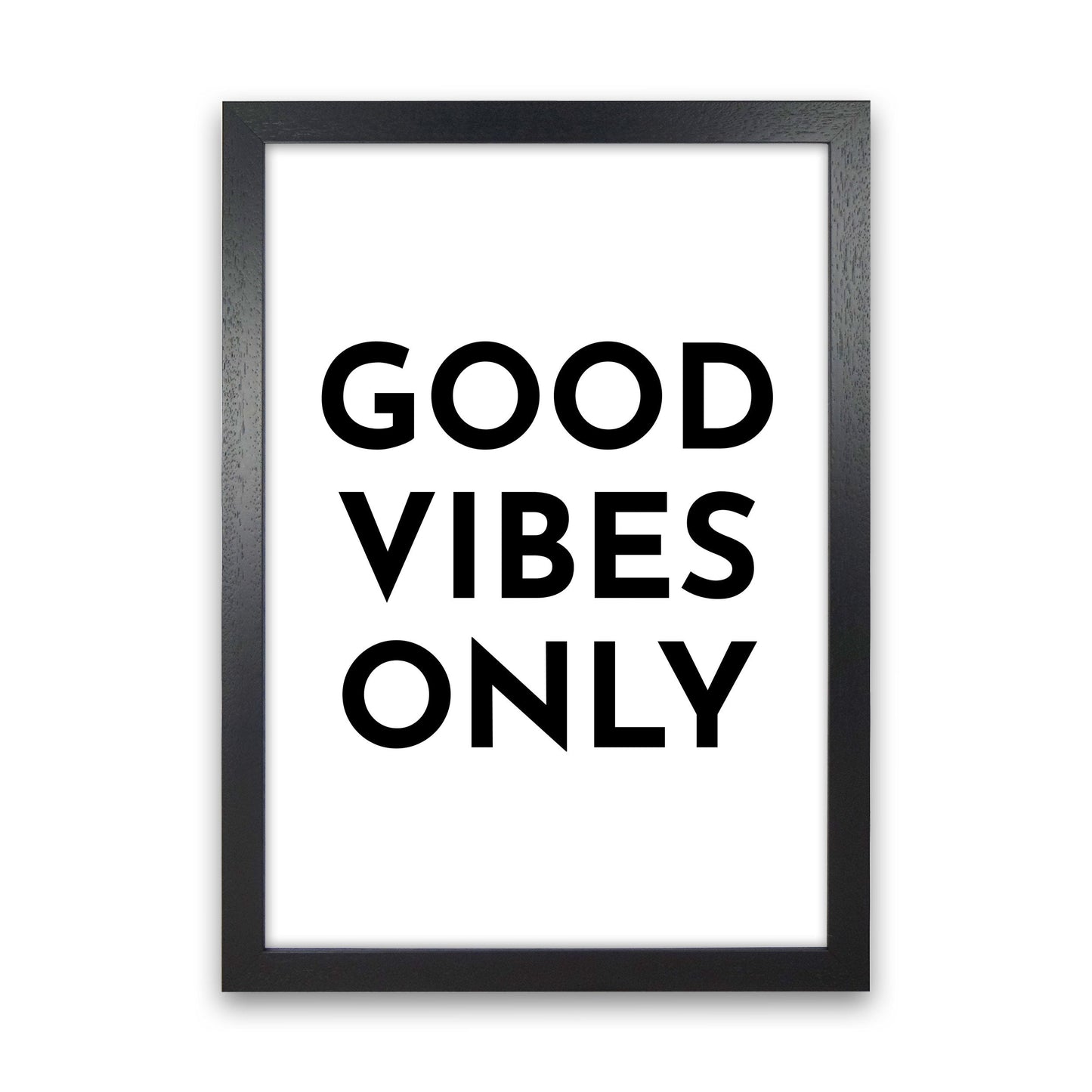 Frendorf | Good Vibes Only Typografie Kunstdruck