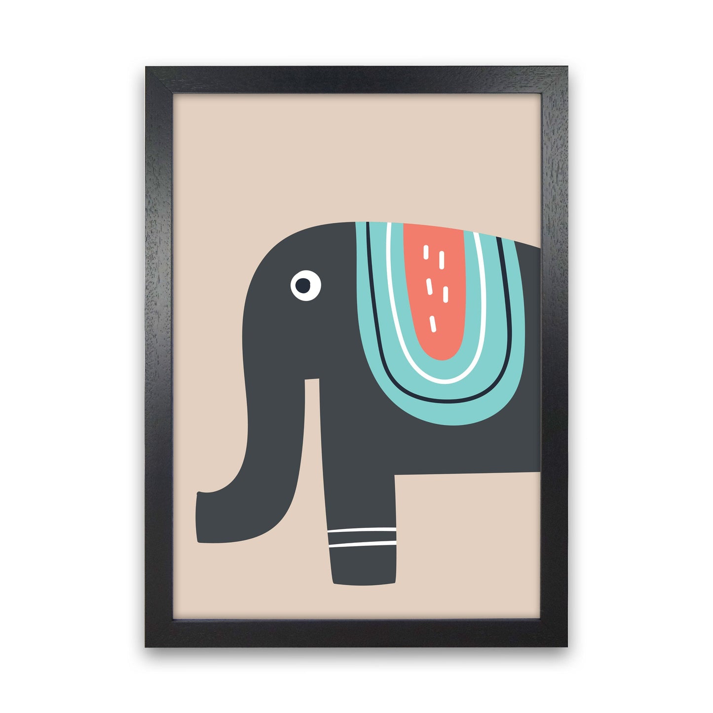 Frendorf | Elefant Neutral Kinder Kunstdruck