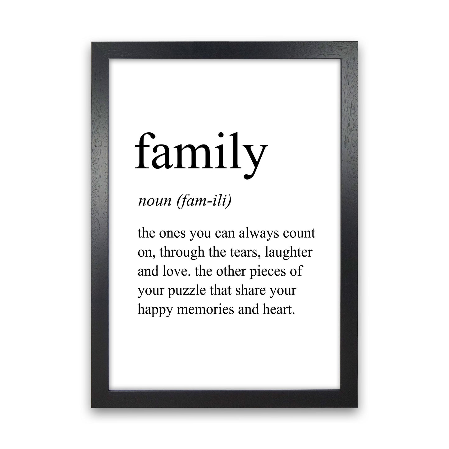 Frendorf | Familiendefinitionskunstdruck