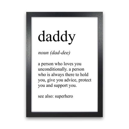Daddy Definition Kunst Druck