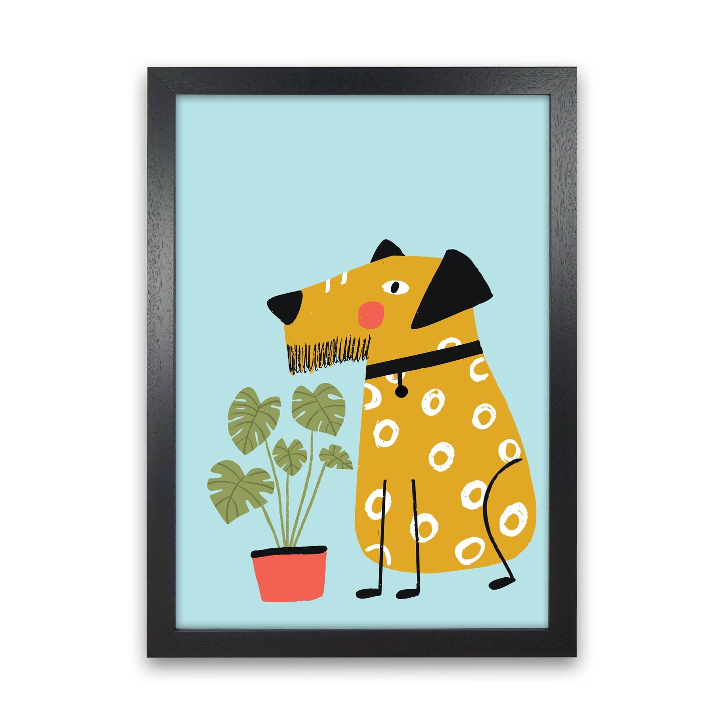 Bearded Dog Kunstdruck von Pixy Paper