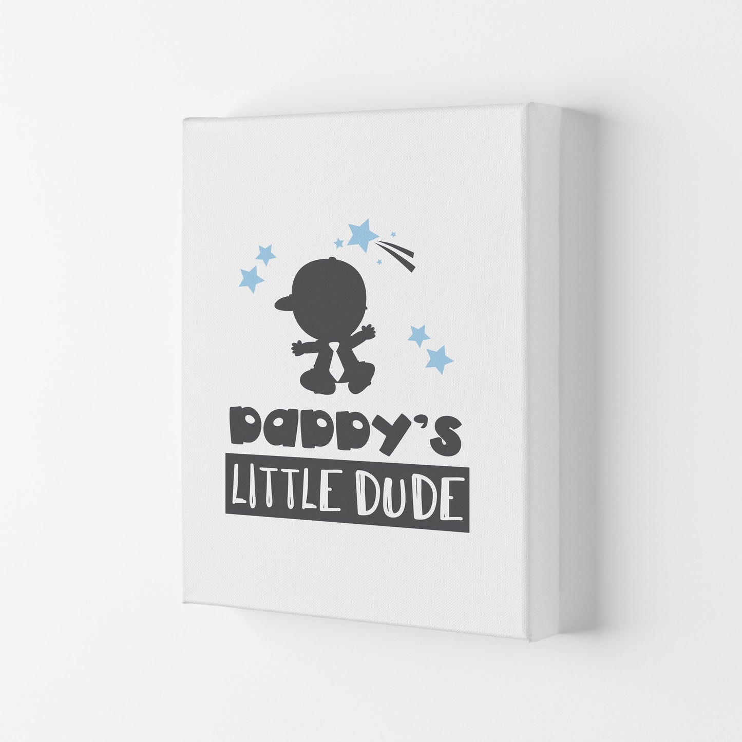 Daddy's Little Dude Gerahmter Kinderzimmer Wandkunstdruck