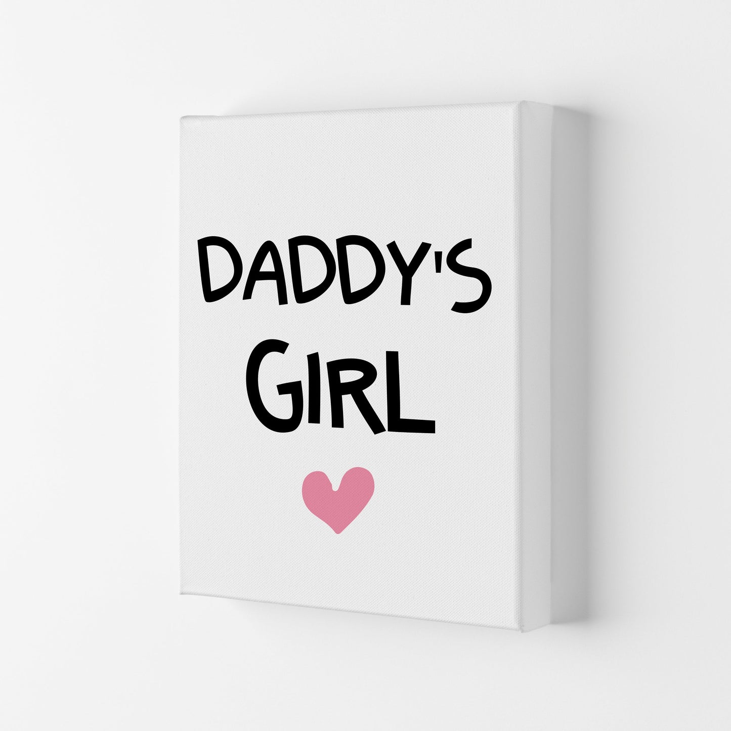 Daddy's Girl Pink Framed Nursey Wall Art Print