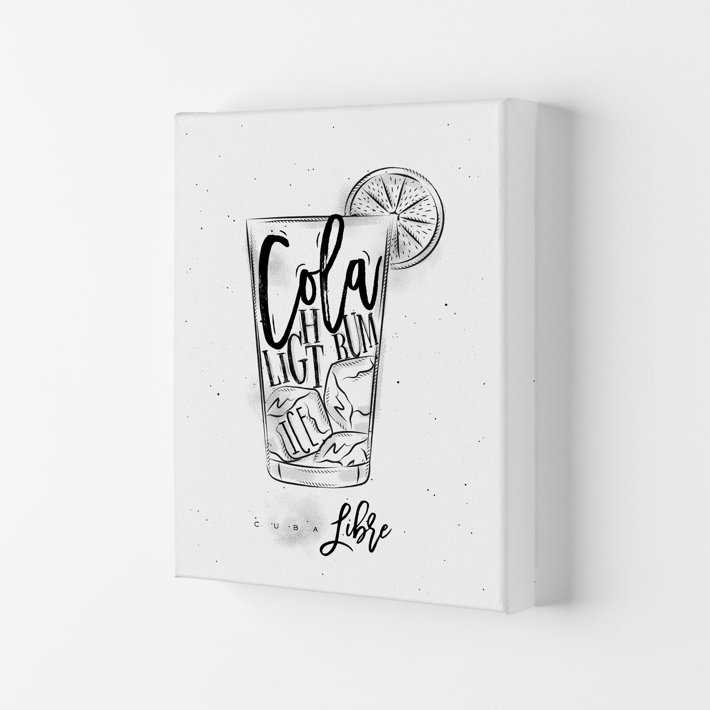 Cuba Libre Cocktail Moderne Druck, Gerahmte Küchen Wandkunst