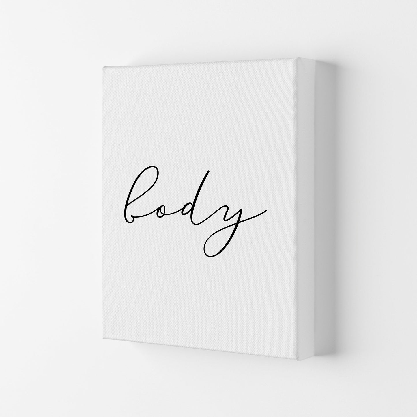 Körper Gerahmte Typografie Wandkunst Druck