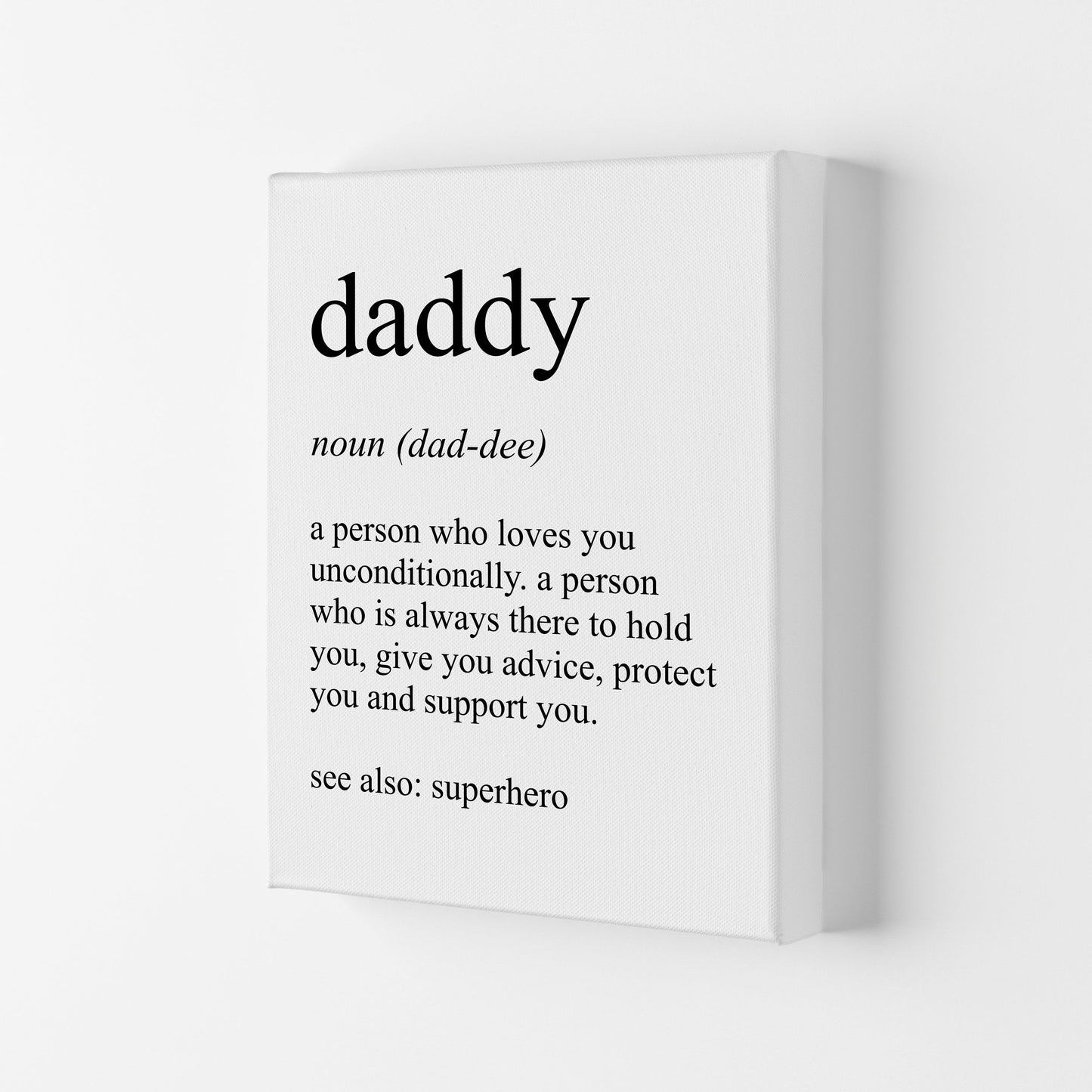 Daddy Definition Kunst Druck