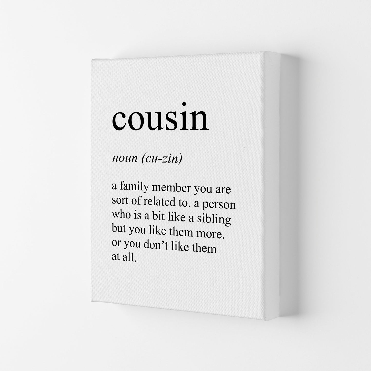 Cousin Definition Kunstdruck