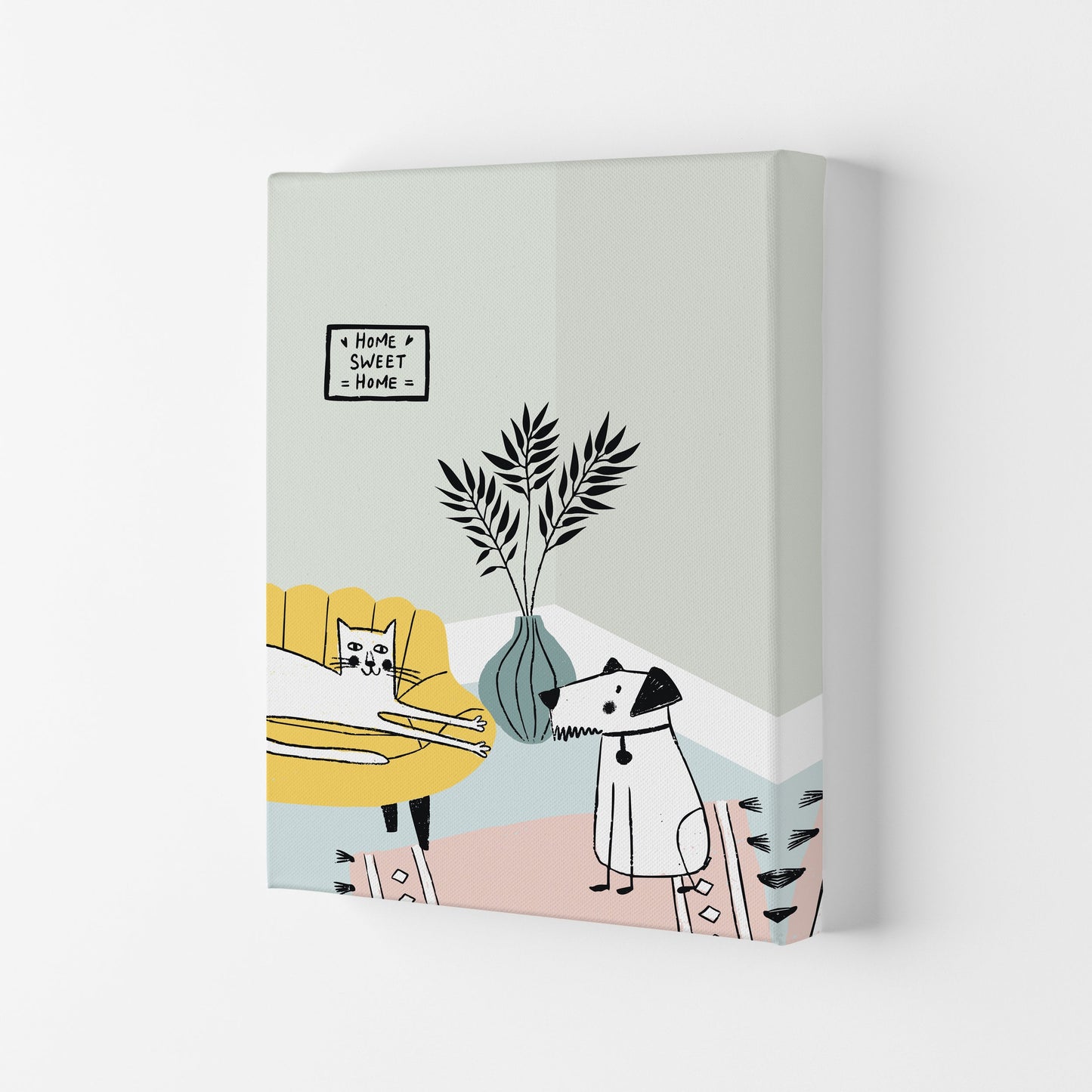 Frendorf | Hund und Katze Chat Kunstdruck