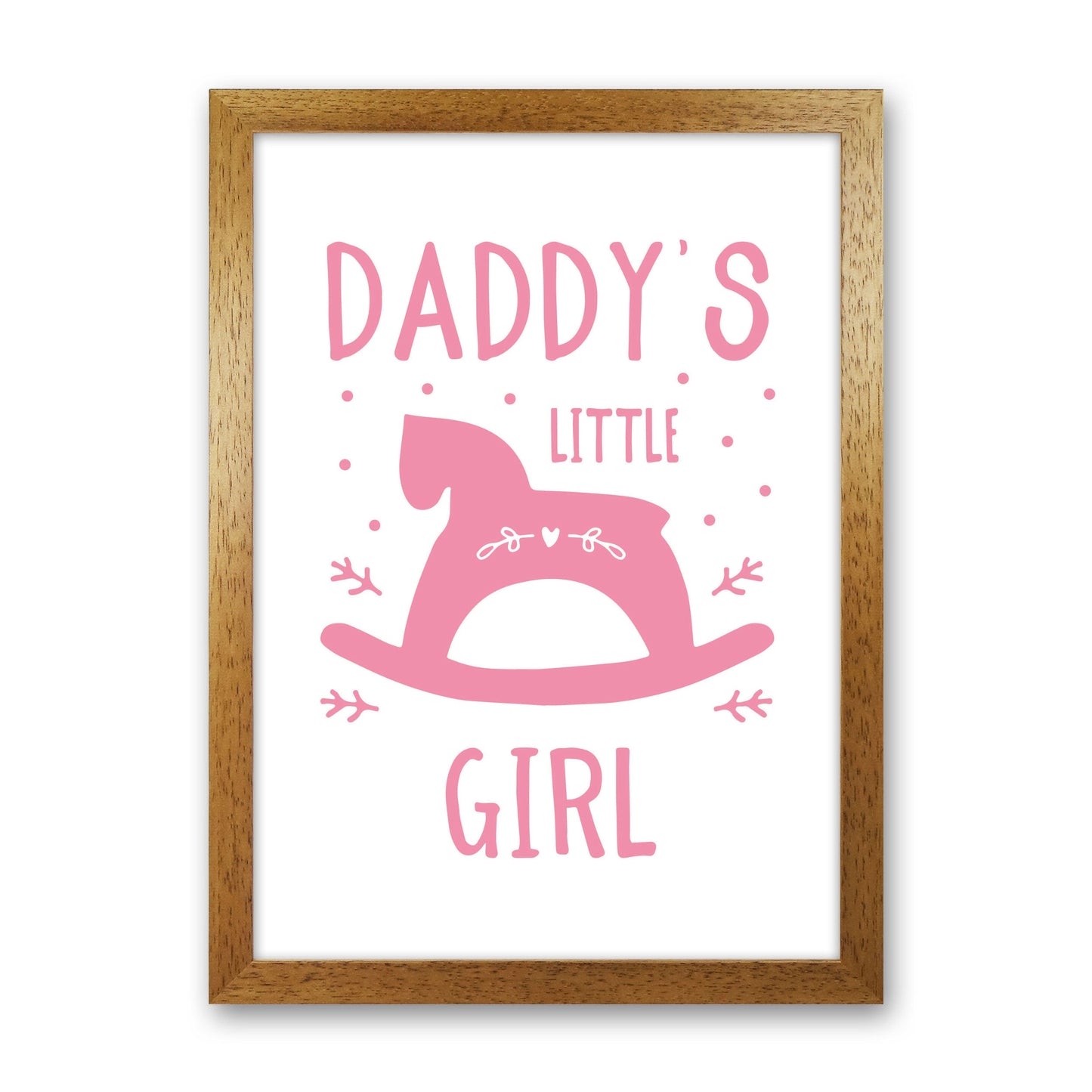 Daddy's Little Girl Rahmen Kunstprint für das Kinderzimmer