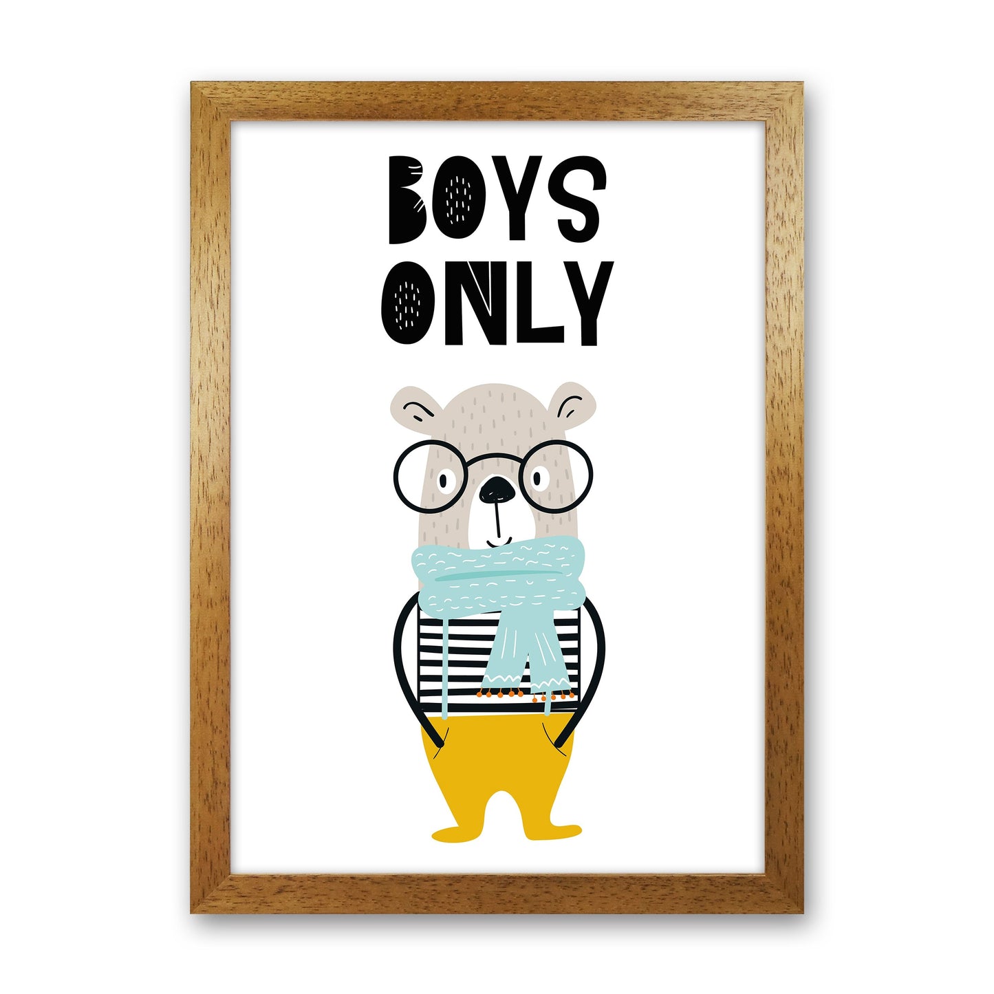 Jungen Nur Tier Pop Art Druck