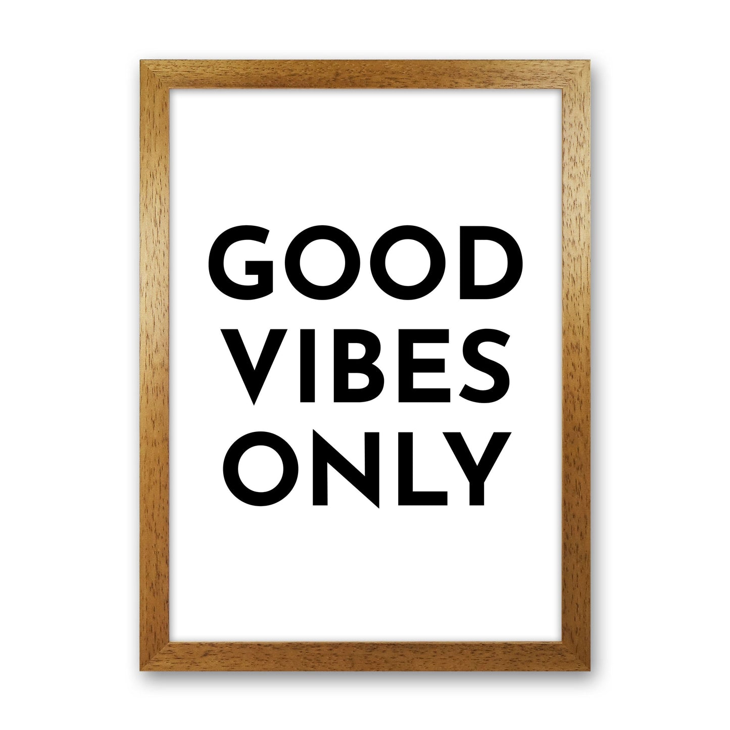 Frendorf | Good Vibes Only Typografie Kunstdruck