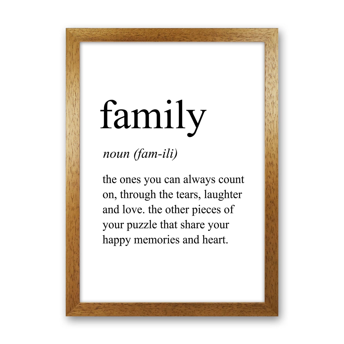 Frendorf | Familiendefinitionskunstdruck