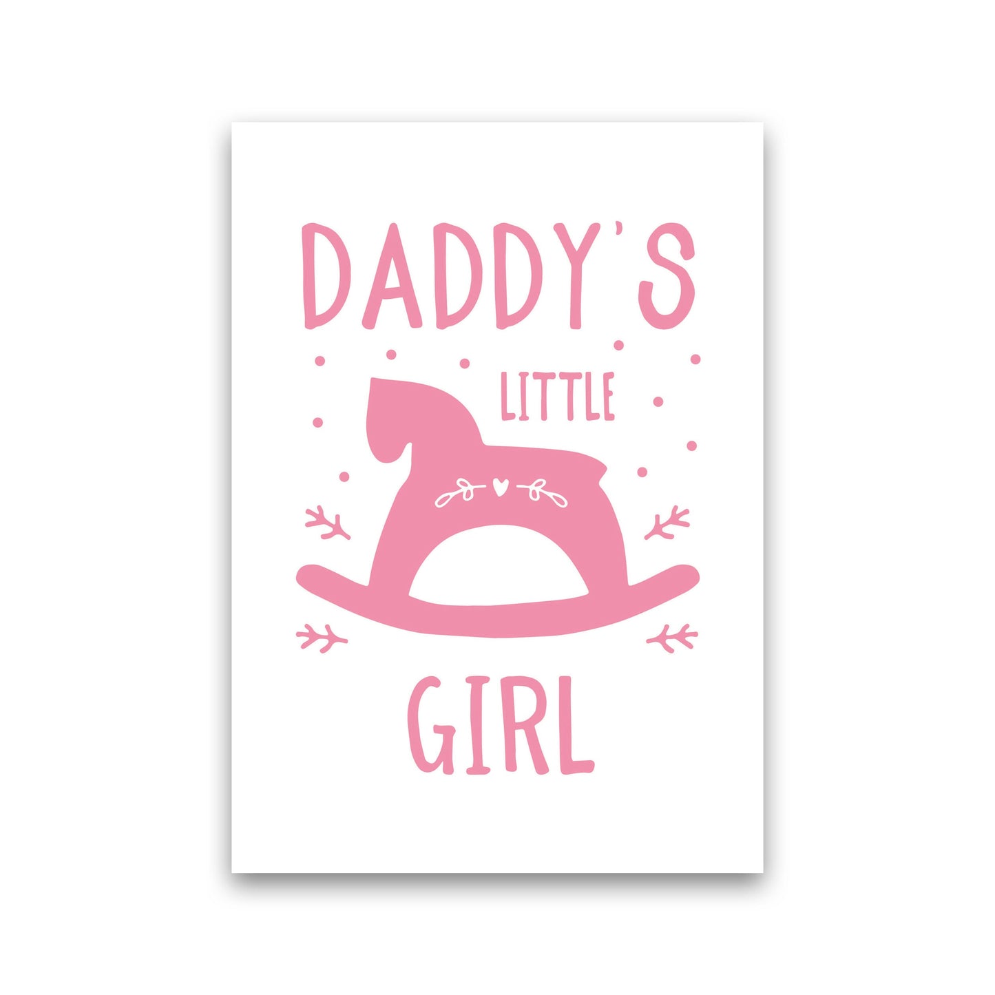 Daddy's Little Girl Rahmen Kunstprint für das Kinderzimmer