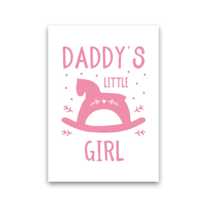 Daddy's Little Girl Rahmen Kunstprint für das Kinderzimmer