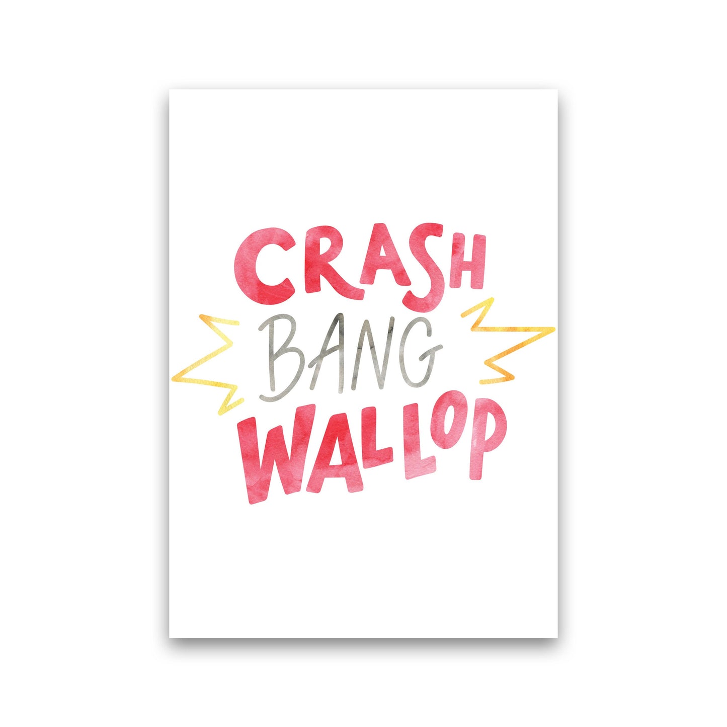 Crash Bang Wallop Aquarell Moderner Druck