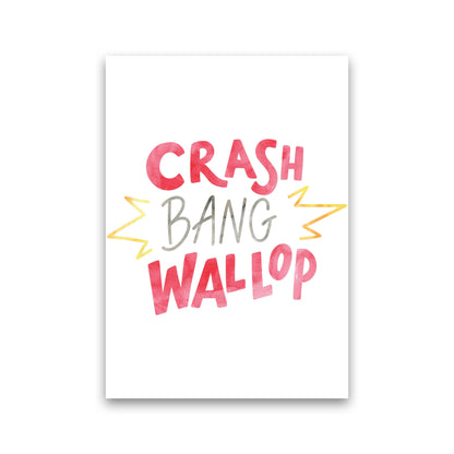 Crash Bang Wallop Aquarell Moderner Druck