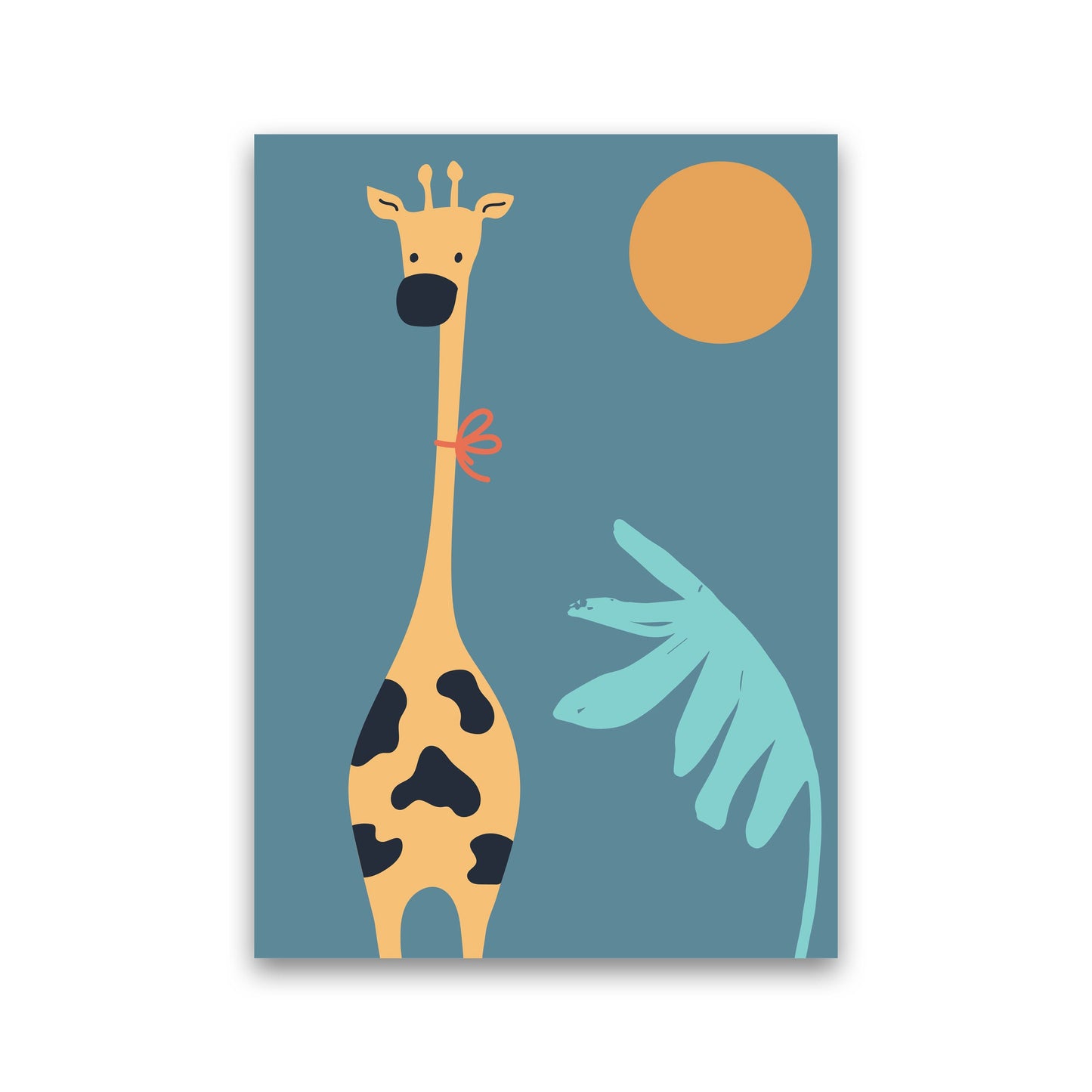 Frendorf | Giraffe Neutrale Kinder Kunstdruck