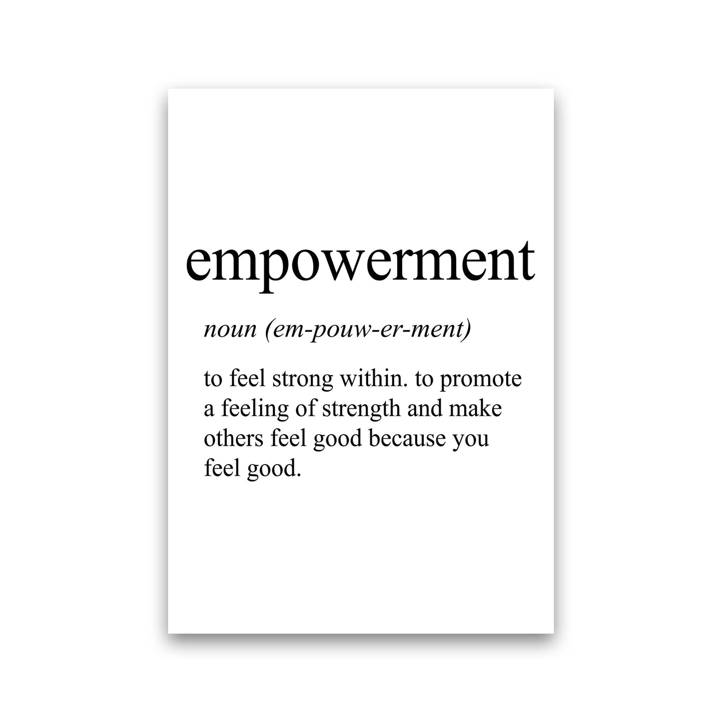 Frendorf | Empowerment Definition Kunstdruck