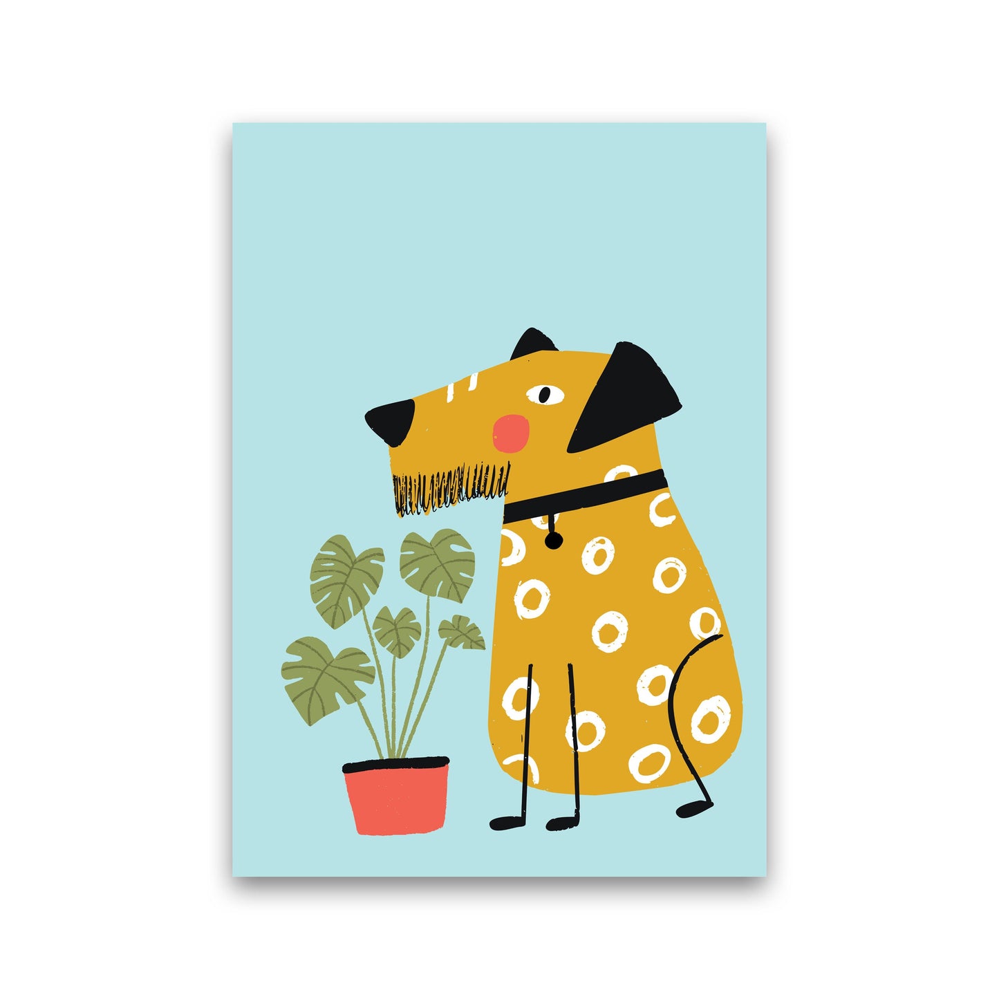 Bearded Dog Kunstdruck von Pixy Paper