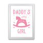 Daddy's Little Girl Rahmen Kunstprint für das Kinderzimmer