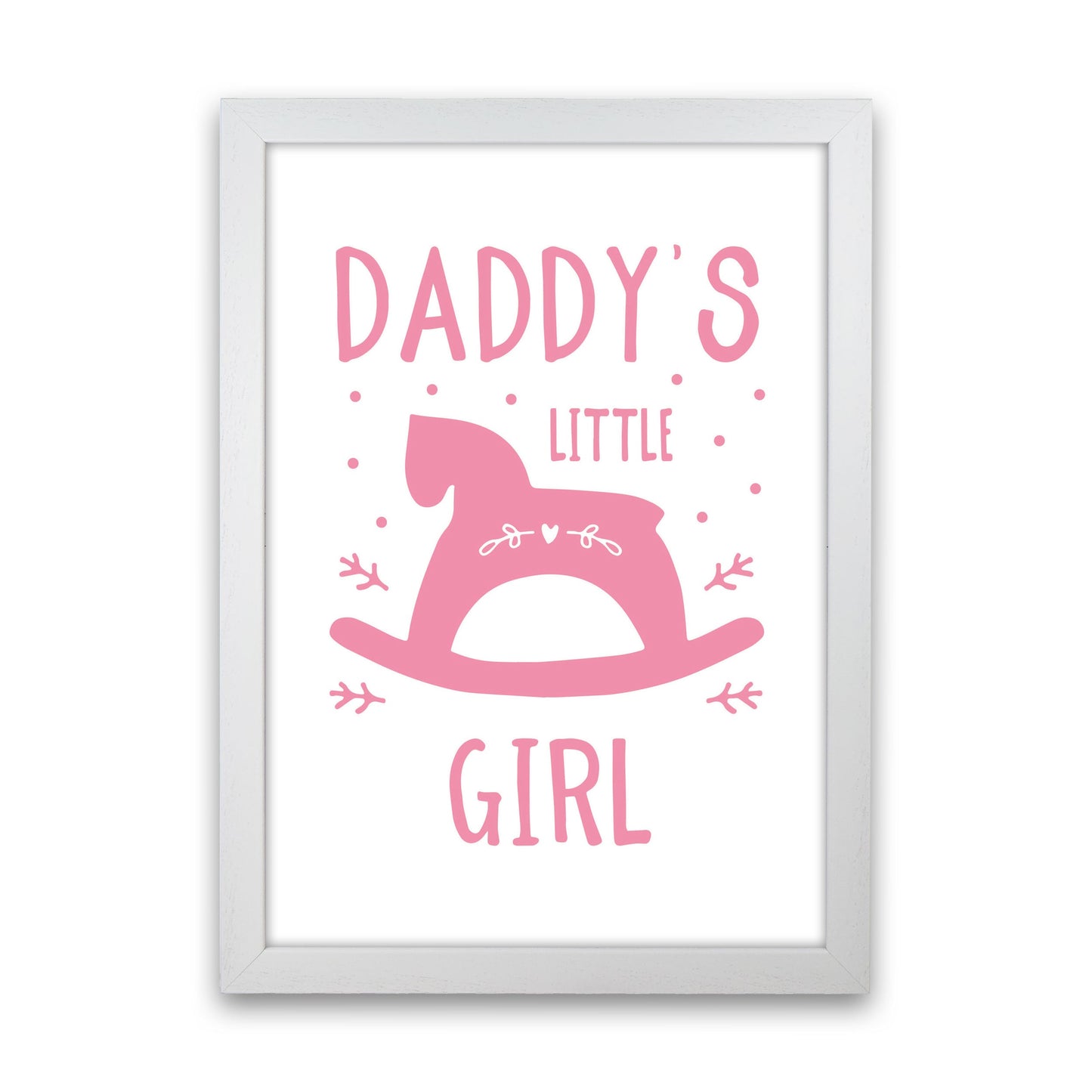 Daddy's Little Girl Rahmen Kunstprint für das Kinderzimmer