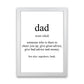 Dad Gerahmte Typografie Wandkunst Druck