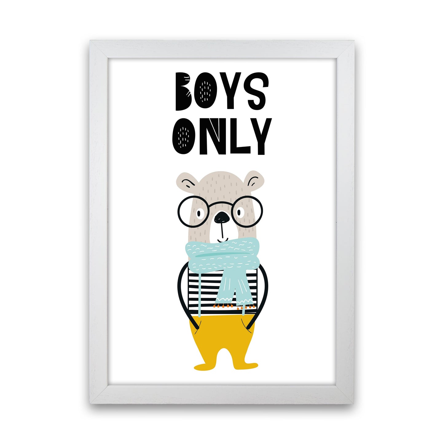 Jungen Nur Tier Pop Art Druck