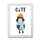 Niedliche Tier Pop Kunst Druck