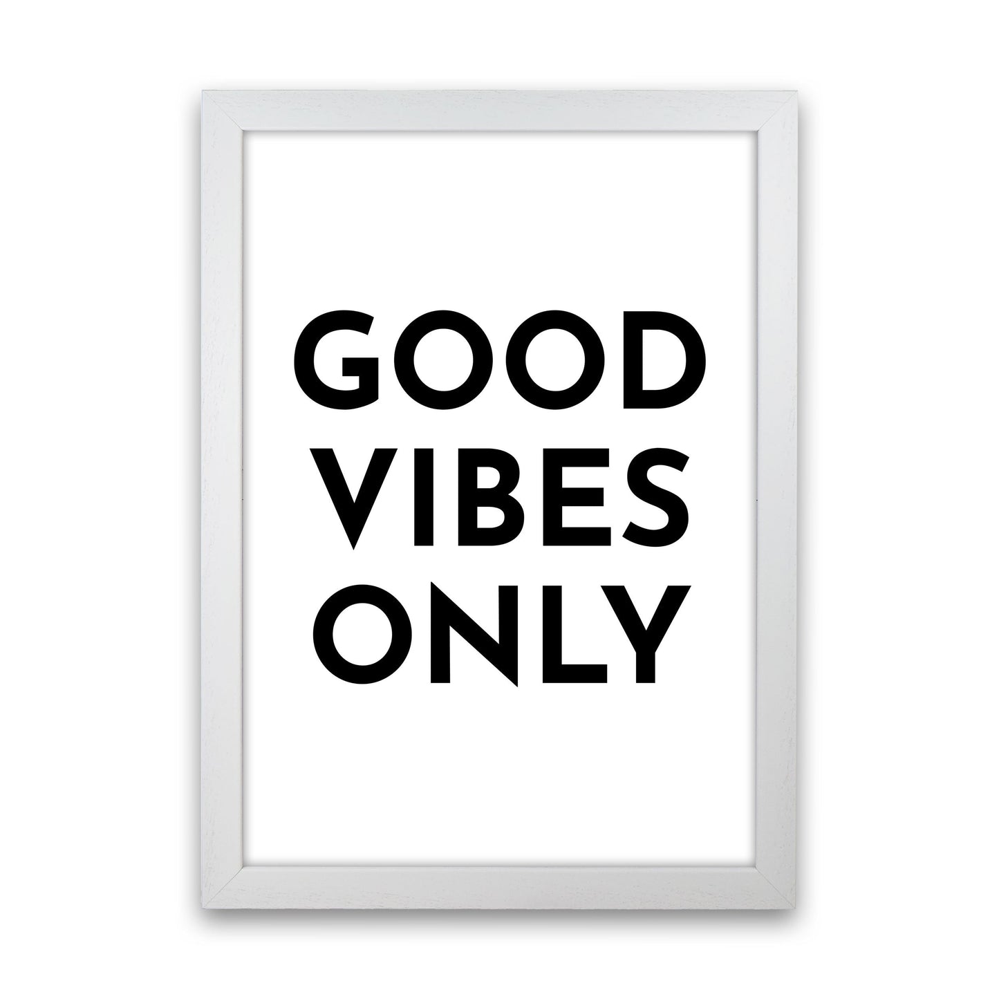 Frendorf | Good Vibes Only Typografie Kunstdruck