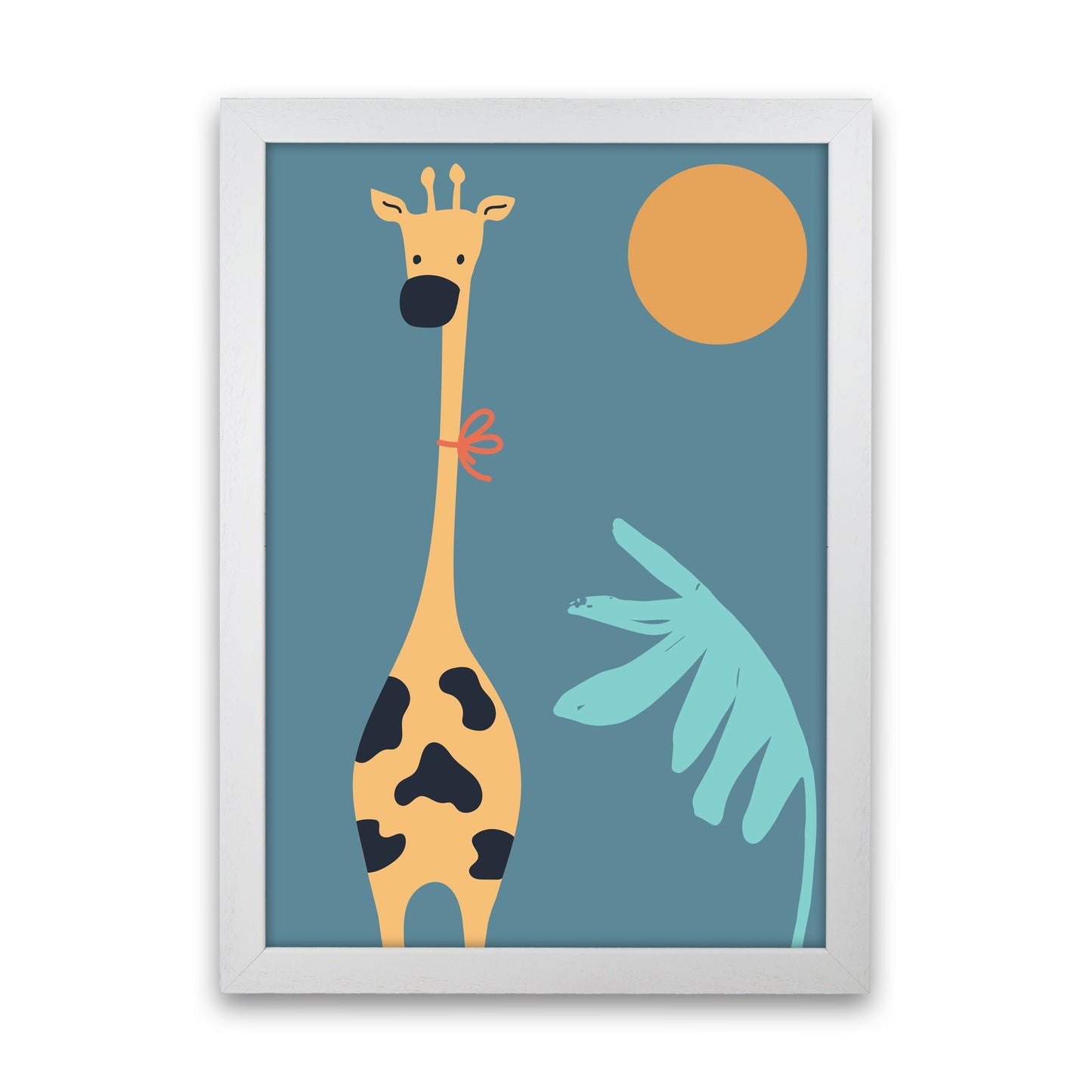 Frendorf | Giraffe Neutrale Kinder Kunstdruck