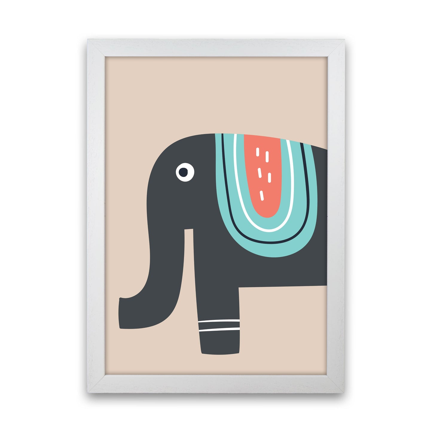 Frendorf | Elefant Neutral Kinder Kunstdruck