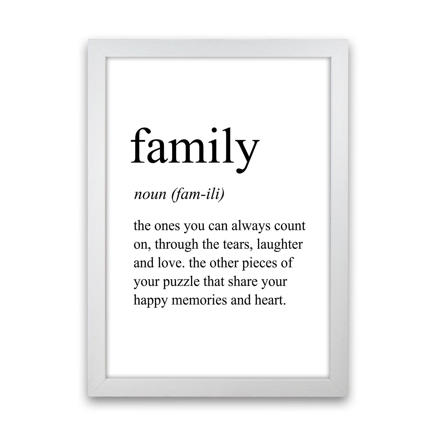 Frendorf | Familiendefinitionskunstdruck