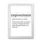 Frendorf | Empowerment Definition Kunstdruck