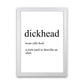 Frendorf | Dickhead Definition Kunstdruck