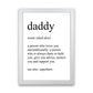 Daddy Definition Kunst Druck