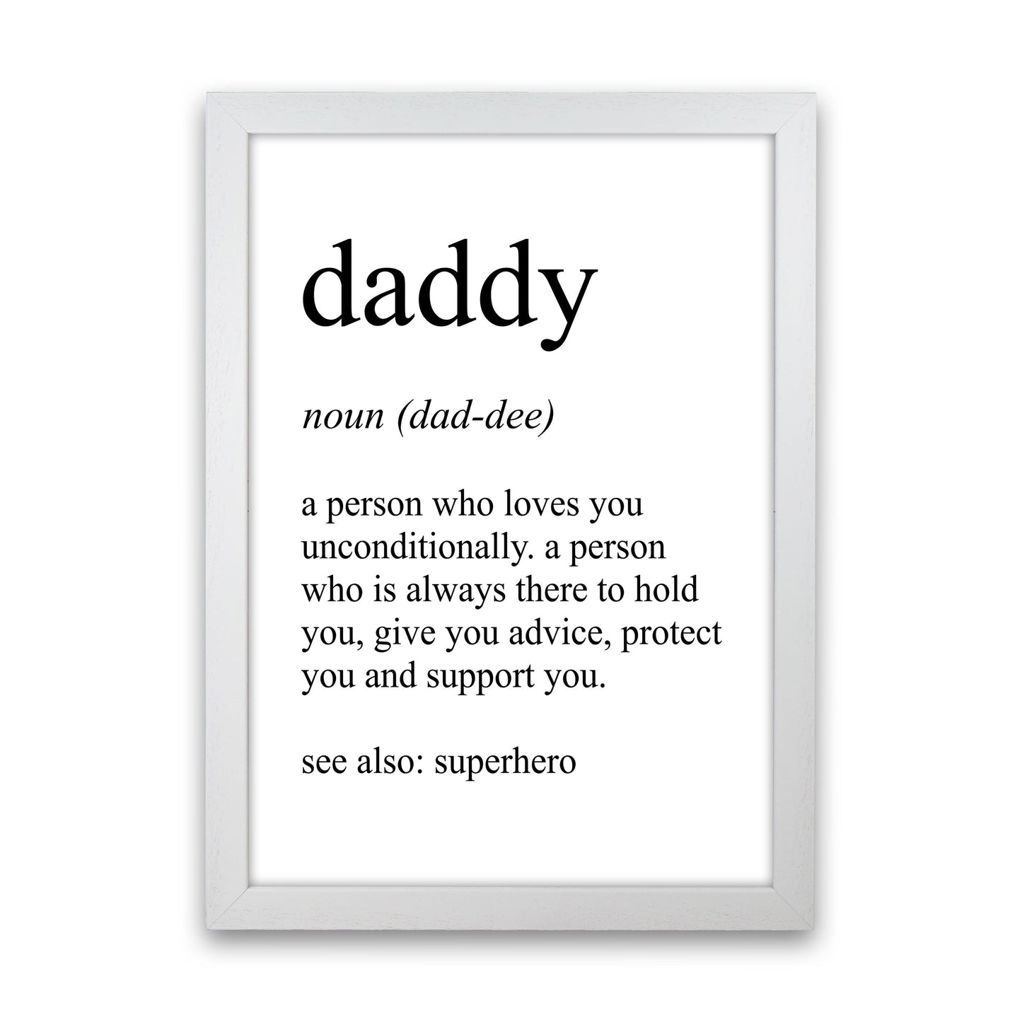 Daddy Definition Kunst Druck