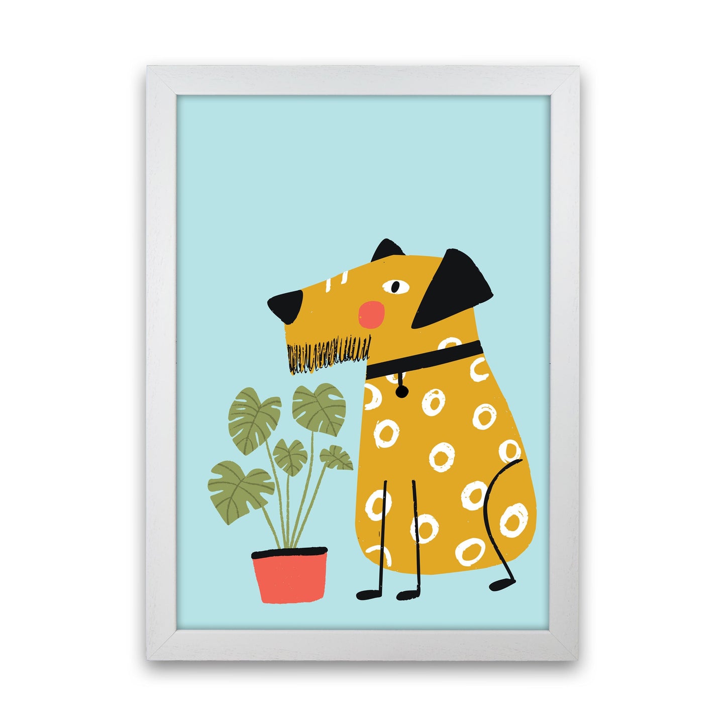 Bearded Dog Kunstdruck von Pixy Paper
